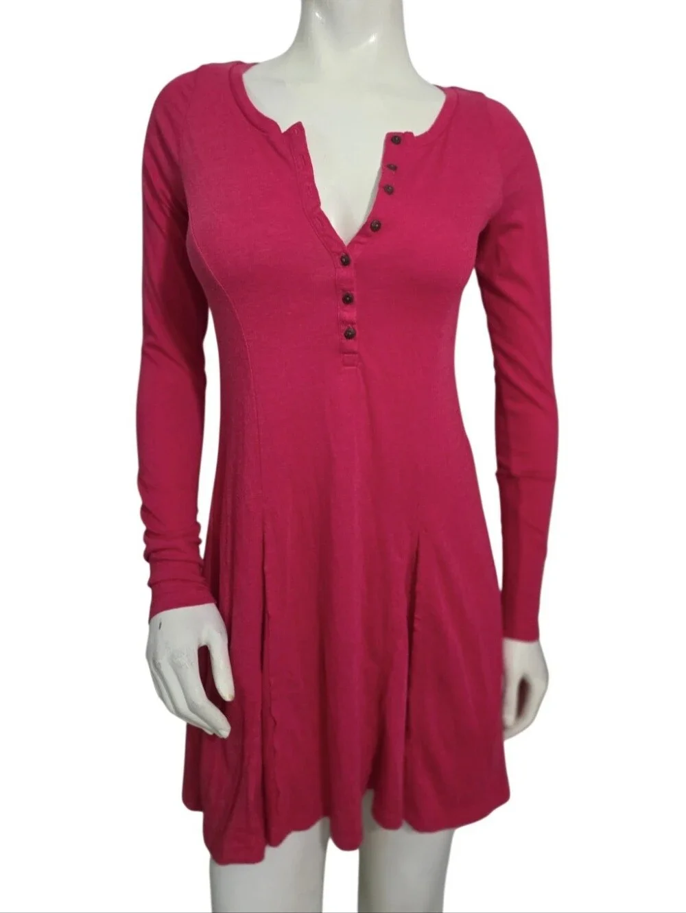 Free People FP Beach Collection Henley Mini Dress Size XS NWT